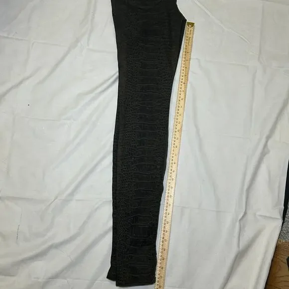 Joe's Women's Size 29 Green Brown Snake‎ Print Mid Rise Jeggings Skinny Jeans - Picture 5 of 9